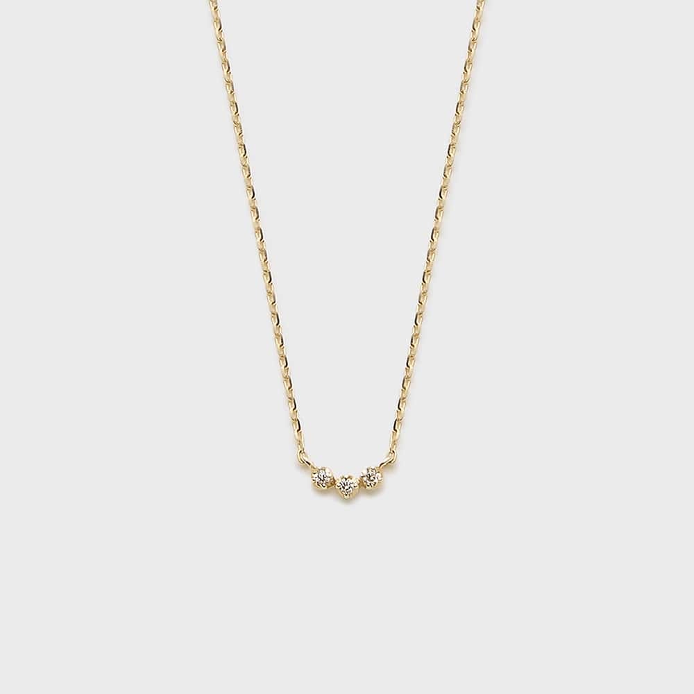 K10ダイヤモンドネックレス（0.01ct）／ノジェス（NOJESS）