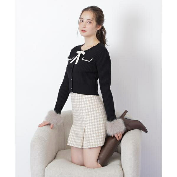 袖フェイクファーカーデトップス／ジル バイ ジル スチュアート（JILL by JILL STUART）