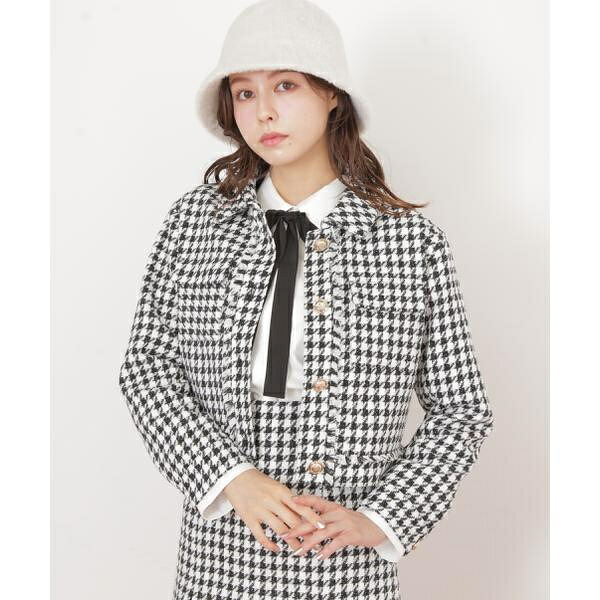 千鳥ツイードジャケット／ジル バイ ジル スチュアート（JILL by JILL STUART）｜丸井（マルイ）店