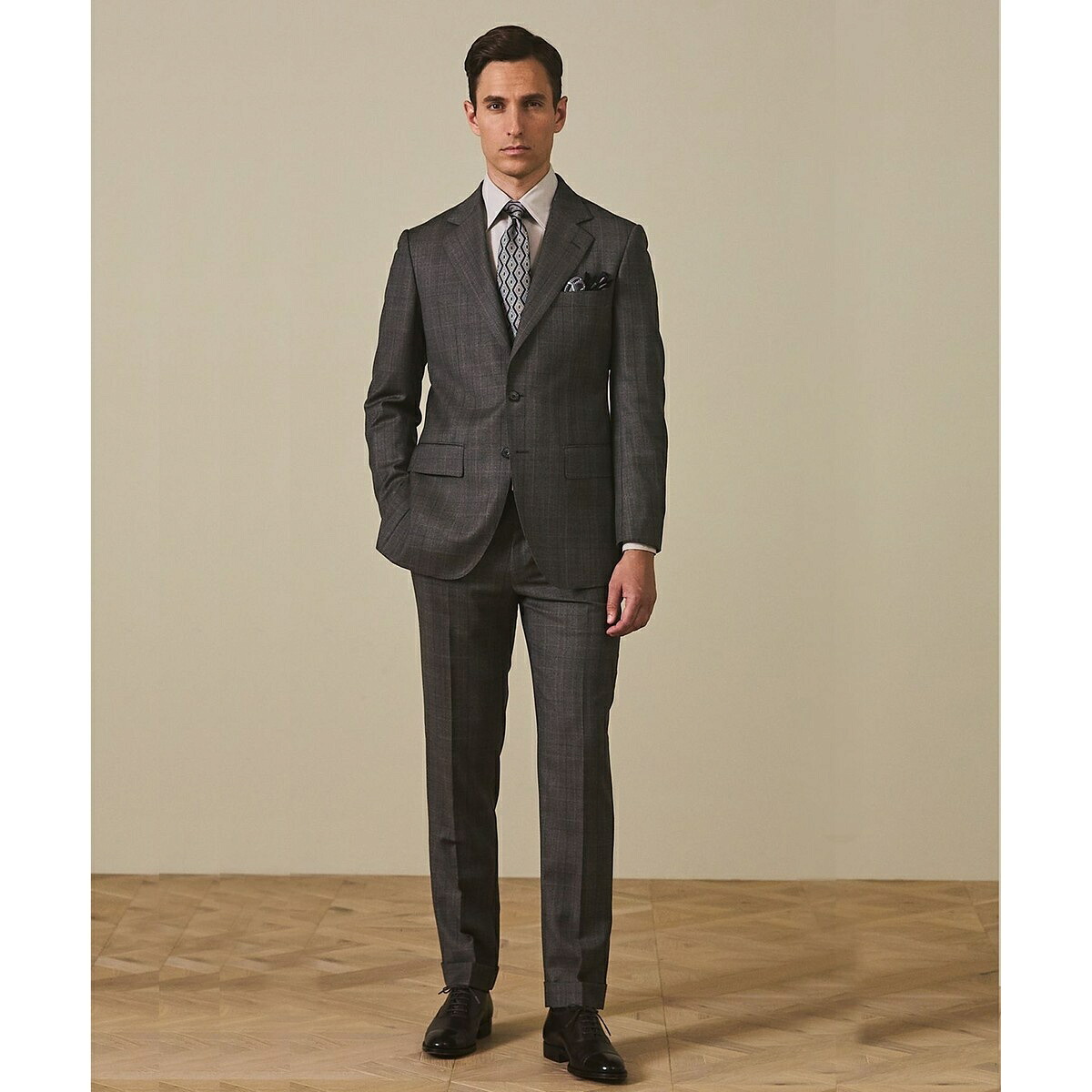 【ZEGNA/ゼニア】エレクタ 背広(赤銅色照合のしるし)／五大陸（gotairiku）