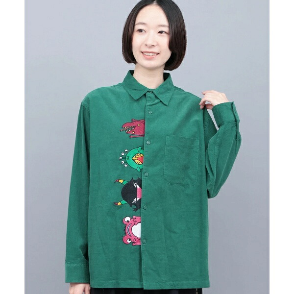 go slow caravan コーデュロイ前立て刺繍シャツ【WEB限定】／チチカカ（titicaca） 7,821円