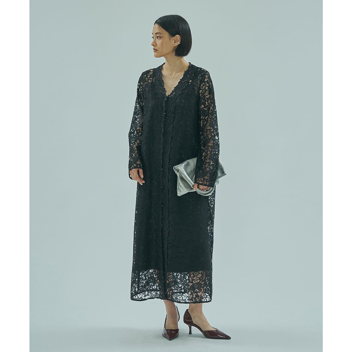 LACE GOWN DRESS／ローズバッド（ROSE BUD）