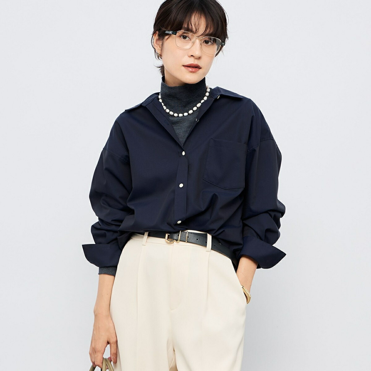 【一部WEB限定カラー】ウォッシャブルオックス2WAYシャツ／ノーリーズソフィー（NOLLEY’S sophi）
