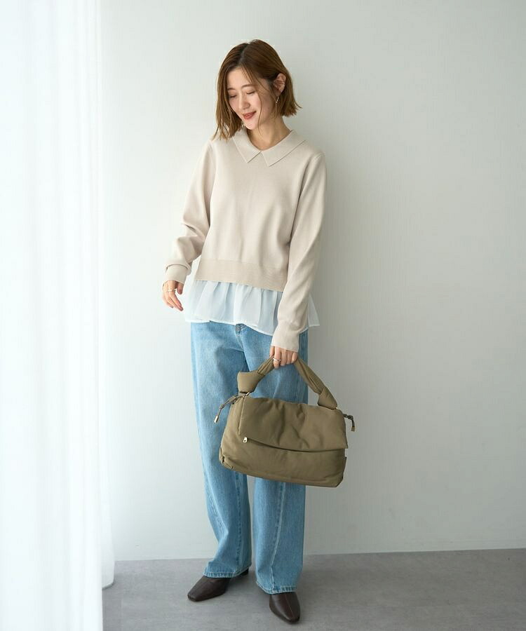 【story.】ギャザーフラップハンドバッグ／イェッカ ヴェッカ（YECCA VECCA）