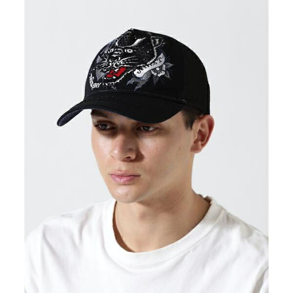 Ed Hardy／エド ハーディー／ED HARDY LEOPARD R-STONE CAP／ロイヤルフラッシュ（ROYAL FLASH）