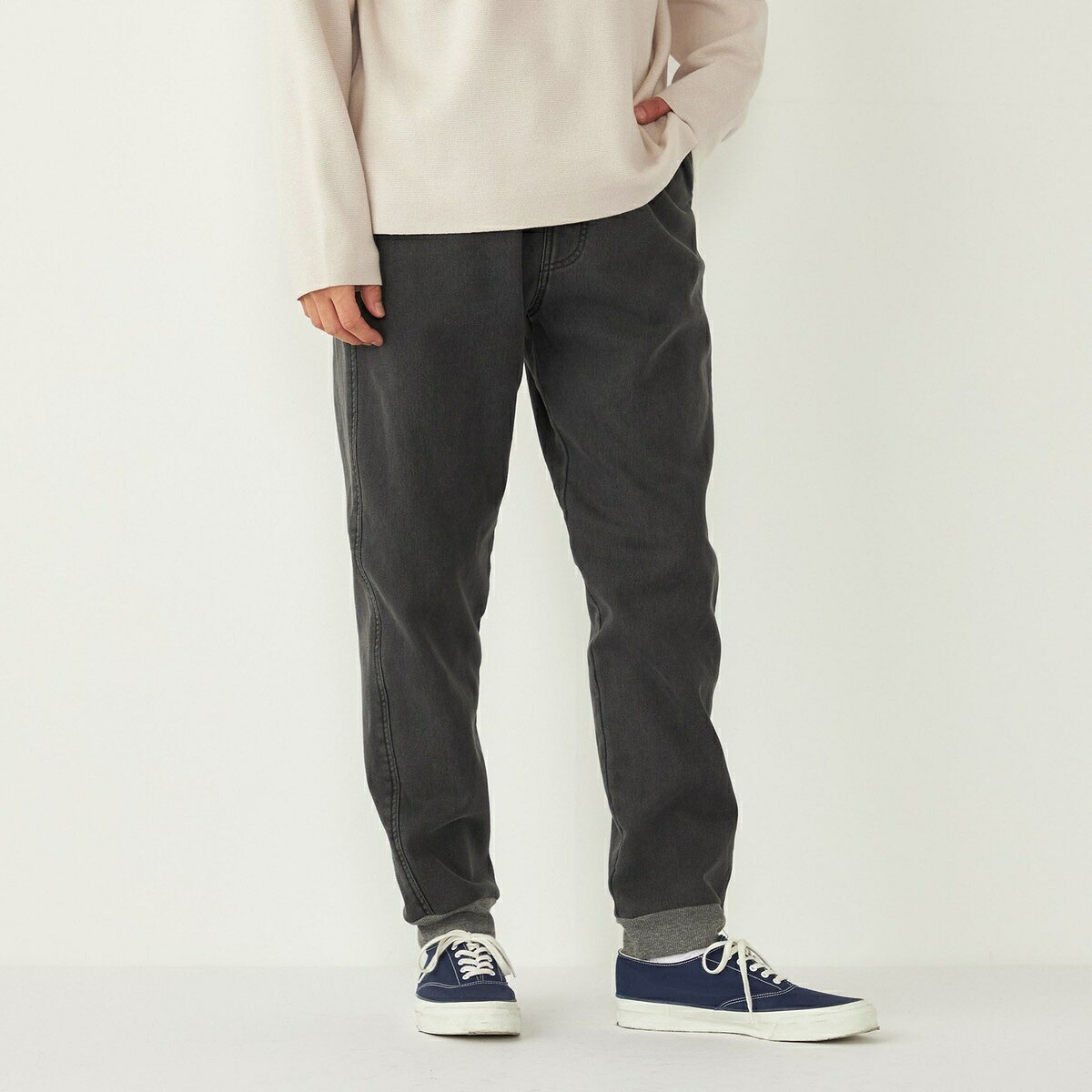 SHIPS Colors:〈手洗い可能〉バック フリース 裏起毛 ストレッチ リブ パンツ2／シップス カラーズ（SHIPS Colors）