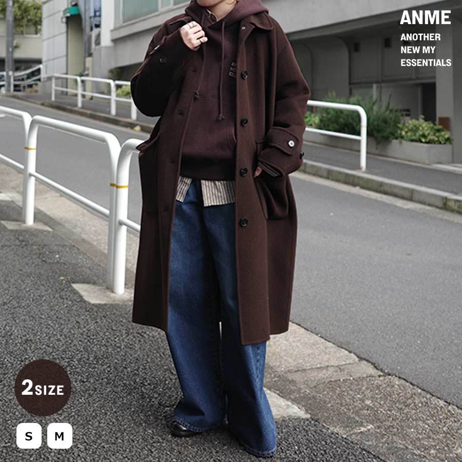 リバー ステンカラー ロング 厚地の外套 ANME アンメ／アンメ（ANME）