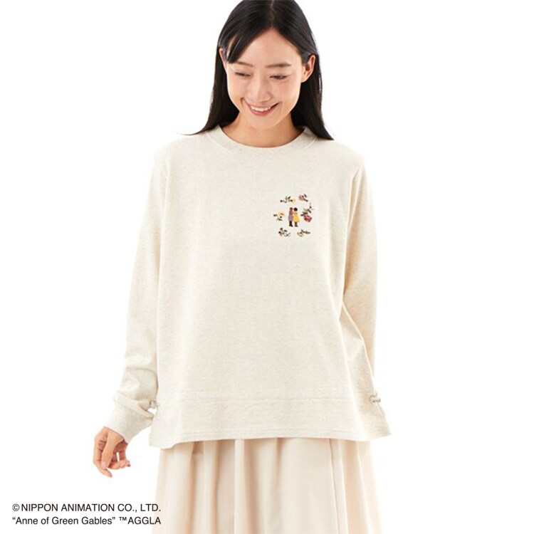 SUPER HAKKA&times;世界名作劇場 ｢赤毛のアン｣花の時のふたり刺繍 裏毛プルオーバー／スーパーハッカ（SUPER HAKKA）｜丸井（マルイ）店
