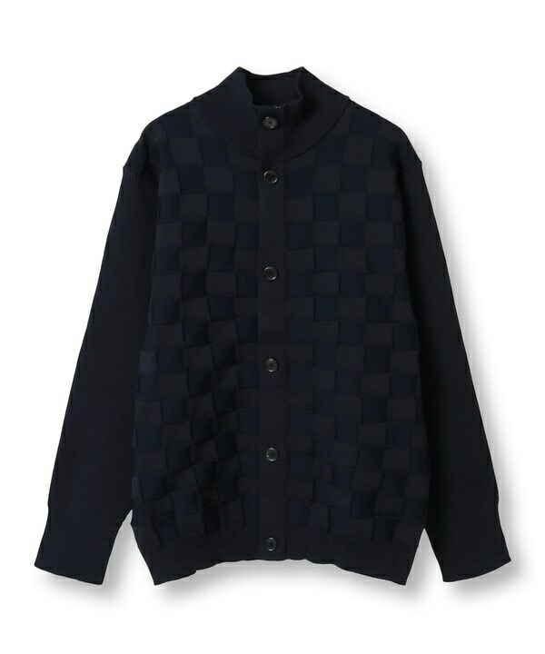 【ACTIVE TAILOR/アクティブテイラー】リンクスブロックジャカードカーディガン／メンズビギ（MEN'S BIGI）