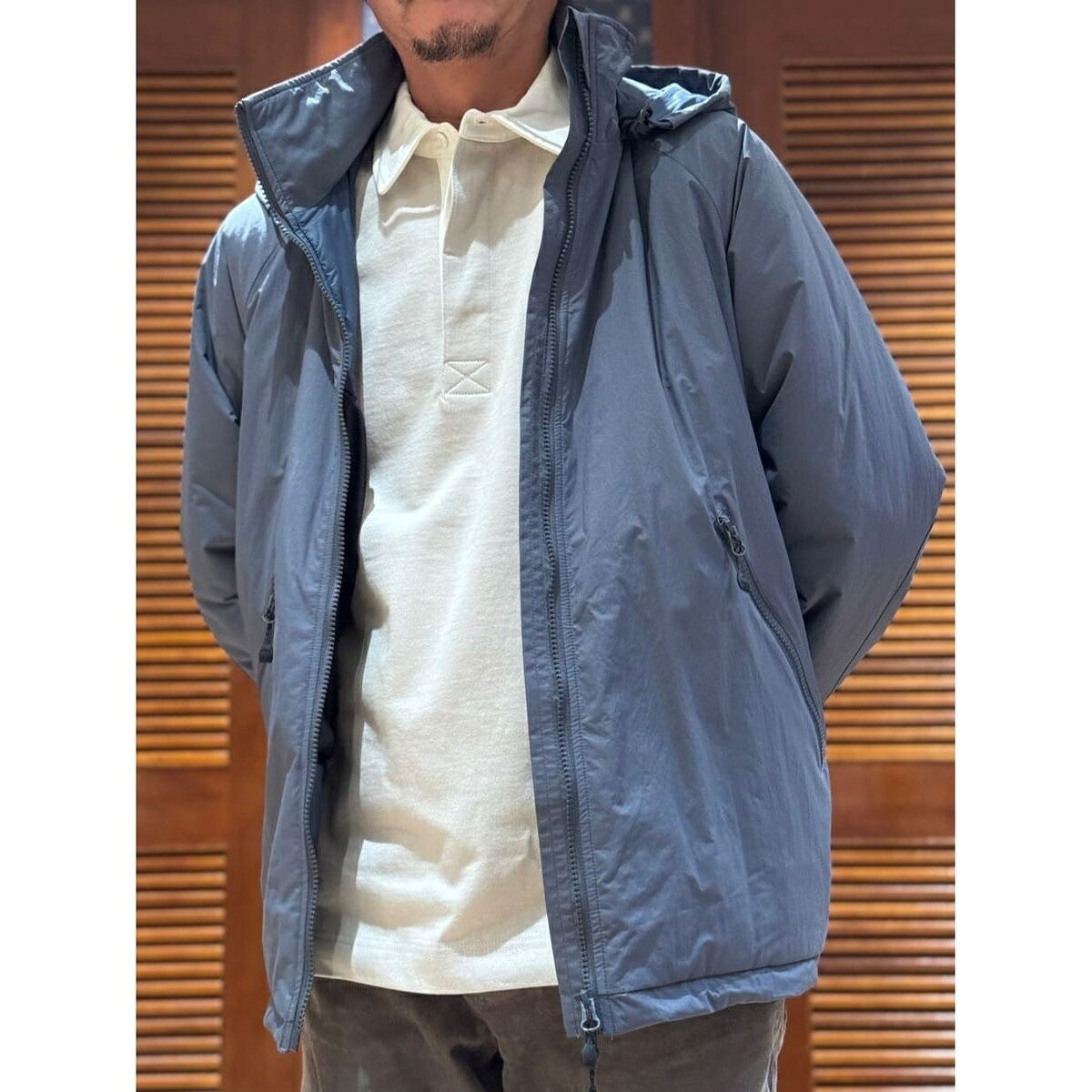 ナイロン　フーデッド　パッファージャケット／ブルックスブラザーズ（Brooks Brothers）