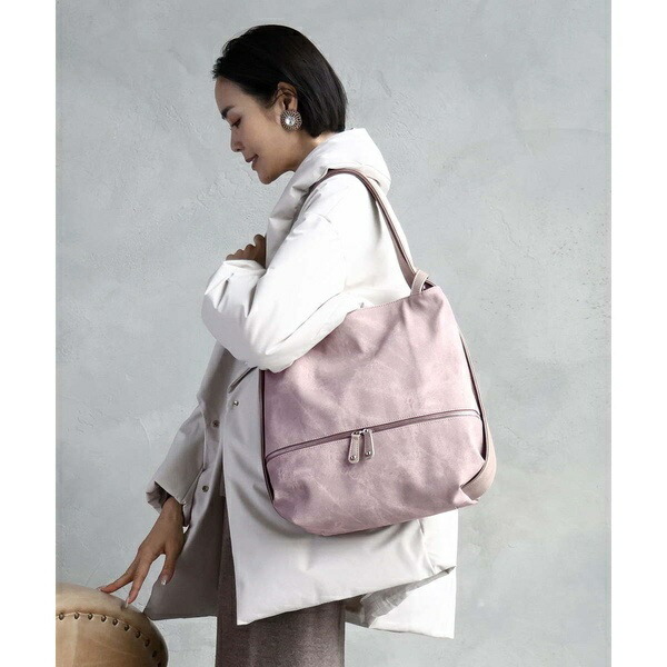 [2WAY/A4収納可]デニム風デザイン変形トートバッグ／MK ミッシェルクラン バッグ（MK MICHEL KLEIN BAG）