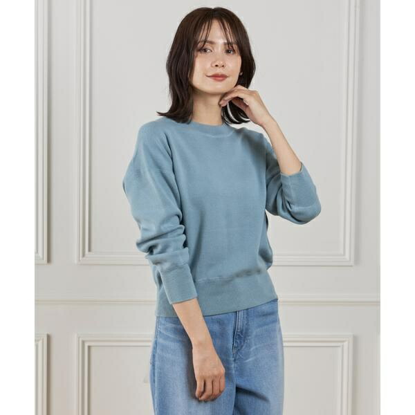 クルーネックニットプルオーバー《Melty air organic coton》／イッツインターナショナル（I.T.'S. international）