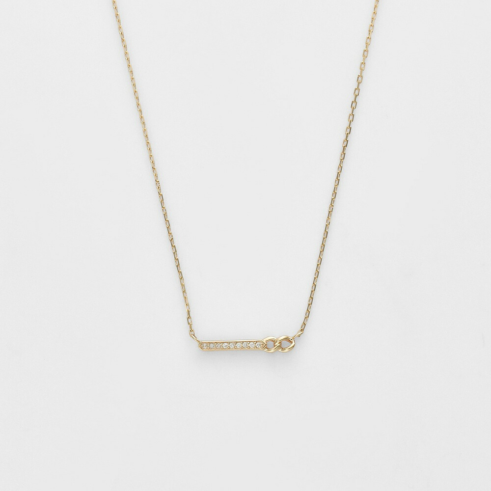 K10ダイヤモンドネックレス（0.01ct）／アガット（agete）