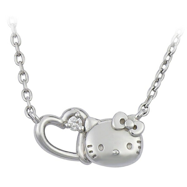 サンリオ ハローキティ プチハートネックレス シルバー アクセサリー Sanrio／パーフェクト・ワールド・トーキョー（Perfect World Tokyo）｜丸井（マルイ）店