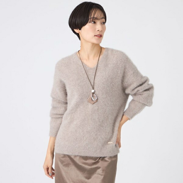 【SANYO Style EDITION掲載】フォックスウールファーニットプルオーバー／エヴェックス バイ クリツィア（EVEX by KRIZIA）