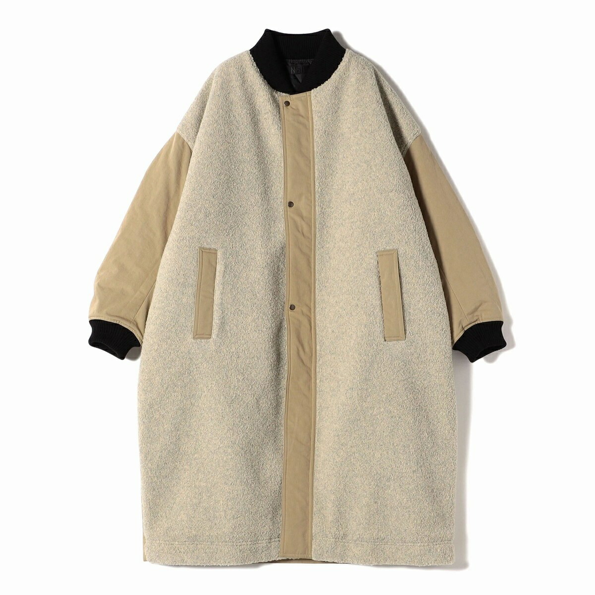 【SHIPS別注】Nell: ボア コンビ ロング コート／シップス（SHIPS）
