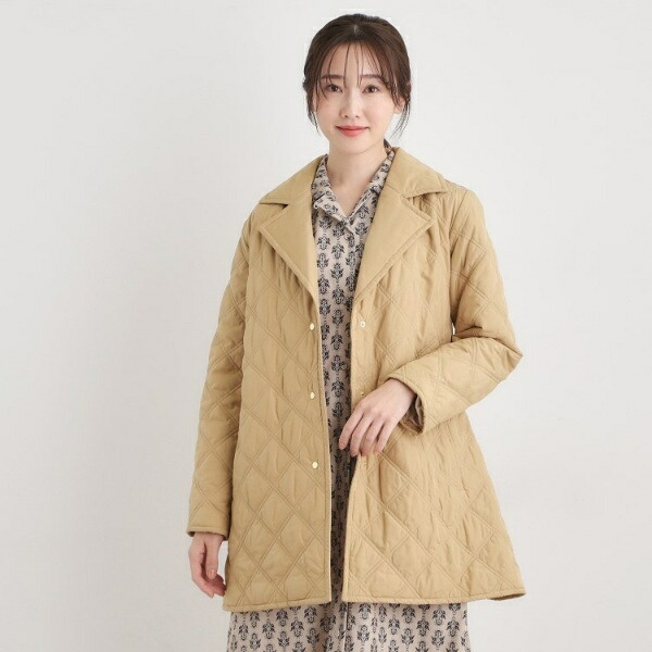 シングルブレステッド キルトコート／ローラ アシュレイ（LAURA ASHLEY）