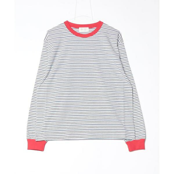 SOGLIA／ソ後押し OPEN END MULTI BORDER L／S TEE 間借り人Ｔ／ビーバー（BEAVER）