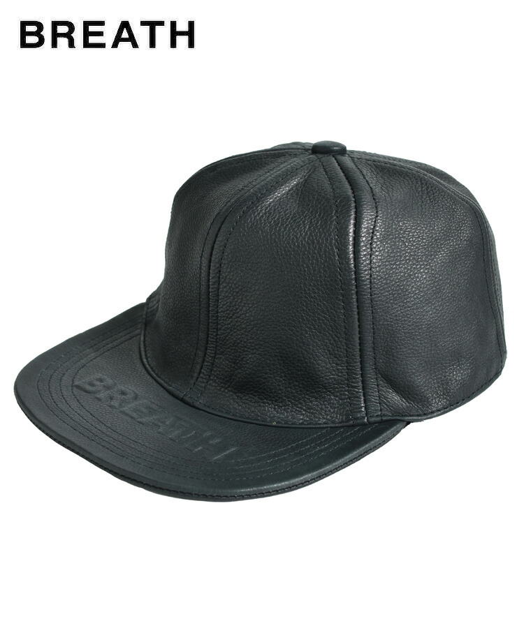 EMBOSS LEATHER CAP / ブラック [BR25AW-AC8002]／スタイライズ（STYLISE）