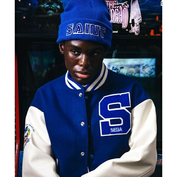 SAINT MICHAEL/セントマイケル/SAINT SEGA/SG KNIT CAP/BLUE/ロイヤルフラッシュ(ROYAL FLASH)|丸井(マルイ)店
