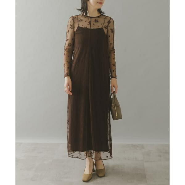 楽天市場】kaene ラメミックスステッチレースドレス／アーバンリサーチ