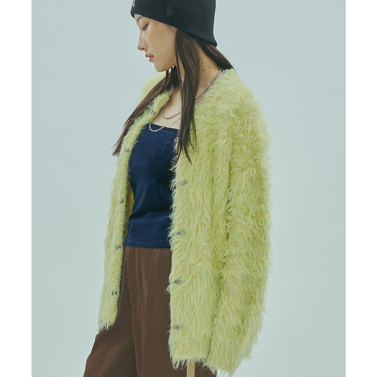 FEATHERYARN CARDIGAN／ローズバッド（ROSE BUD）