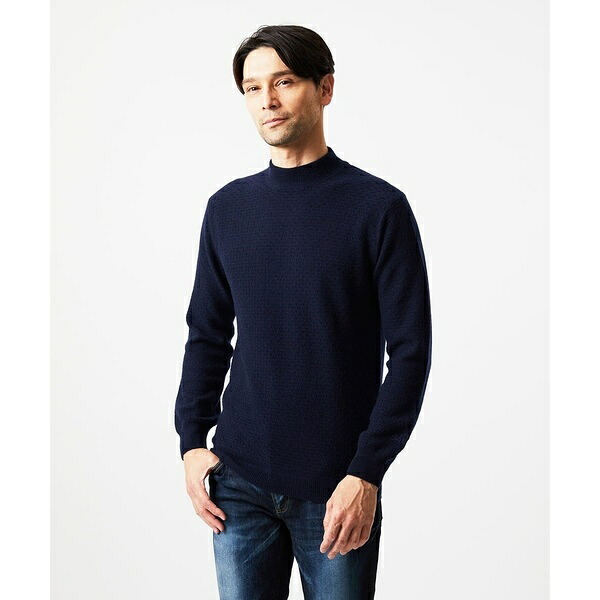 カシミヤモックネックニット／ミッシェルクランオム（MICHEL KLEIN HOMME）