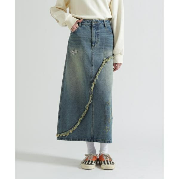 WAPPEN DENIM LONG SKIRT／アヴィレックス（AVIREX）｜丸井（マルイ）店 10,387円