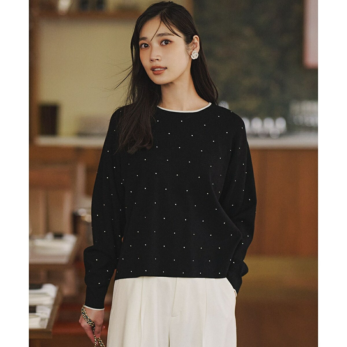 【WEB＆一部店舗限定カラーあり/滝沢眞規子さん着用】クリスタルホットフィット ニット／23区（23KU）｜丸井（マルイ）店 10,094円
