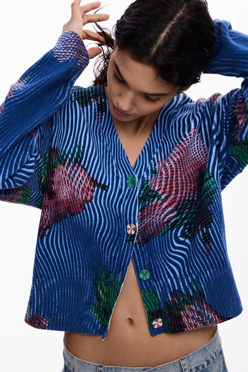 【5サイズ展開】フラワー柄カーディガン 2026SS 新作／デシグアル（Desigual） 14,925円