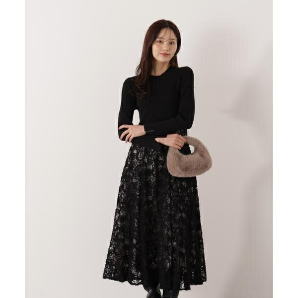 レースドッキングニットワンピース 26SS／プロポーション ボディドレッシング（PROPORTION BODY DRESSING）
