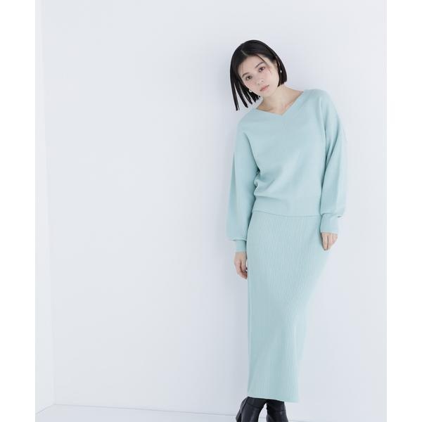 Vネックフォルムニットセットアップ/ナチュラルビューティーベーシック(NATURAL BEAUTY BASIC)|丸井(マルイ)店