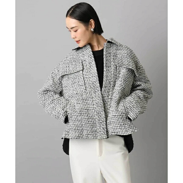 [小さいサイズ]ファンシーツイードCPOジャケット／ミッシェルクラン（MICHEL KLEIN） 28,908円