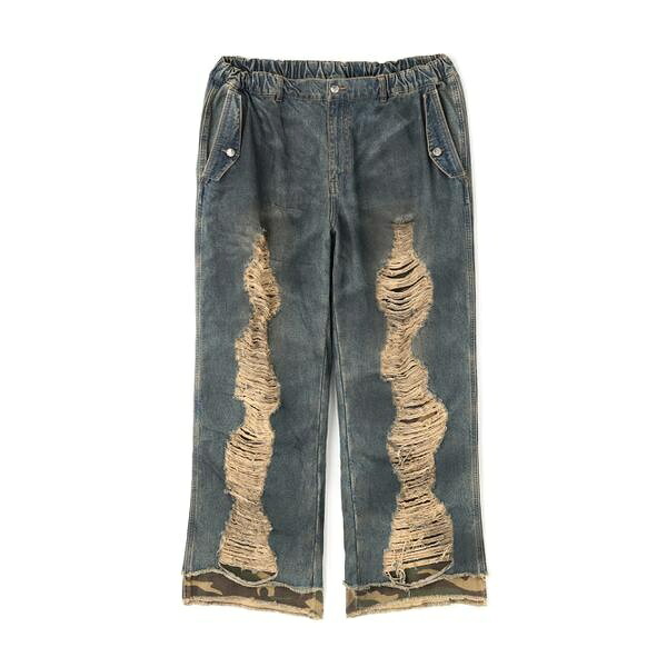 NOT4NERD／ノットフォーナード／CAMO LAYERED DESTROYED DENIM PA／エルエイチピー（LHP）｜丸井（マルイ）店 20,900円