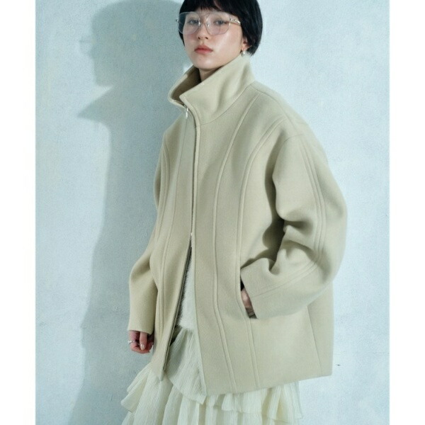 wool volume short coat／コードエー（CODE A）