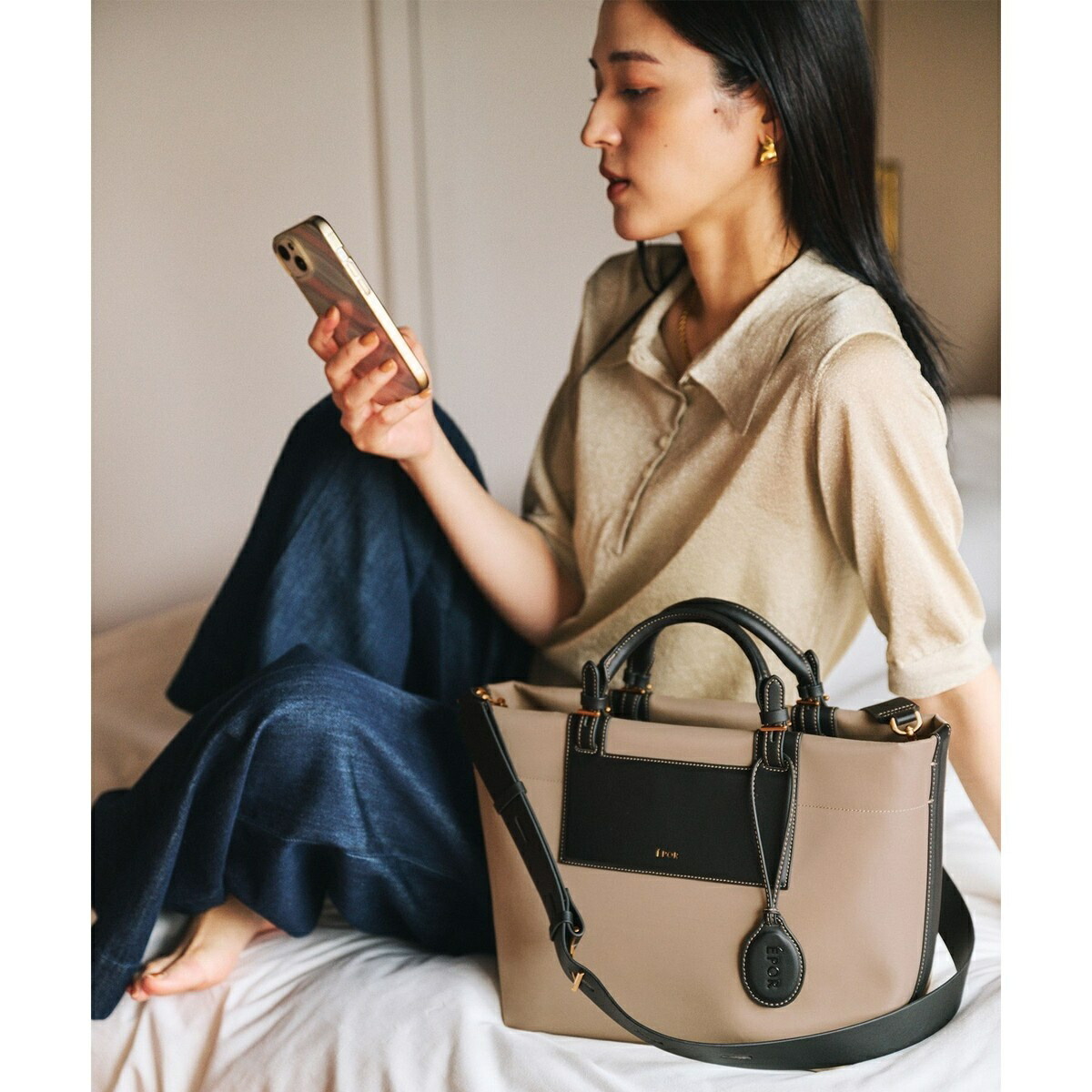 【E\u0027POR】BOAT BAG Medium/撥水・軽さ・26SS新色／ロペ（ROPE\u0027）