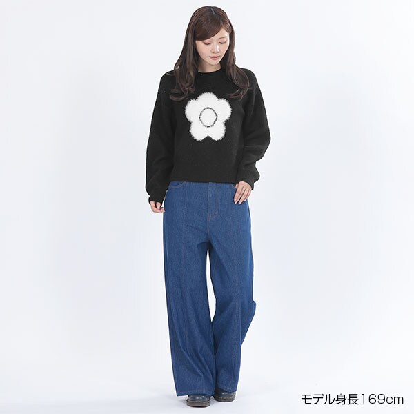 ファーデイジーラメニット ティーシャツ／マリークワント（MARY QUANT）