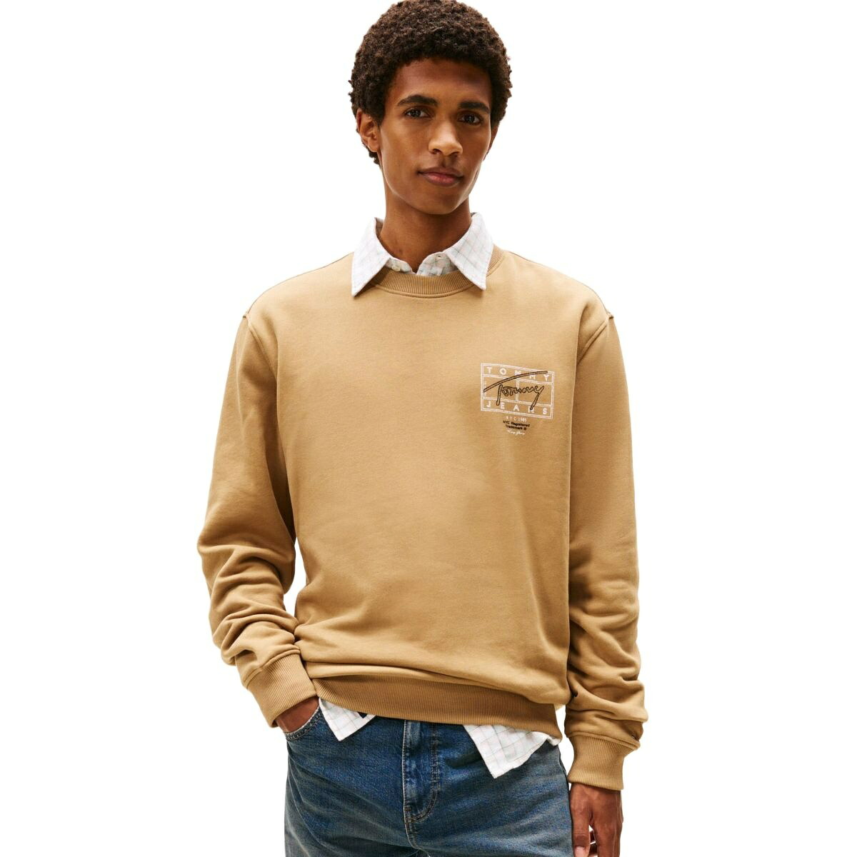 レギュラーエントリープレイクルーネックスウェットシャツ／トミー ジーンズ（TOMMY JEANS）｜丸井（マルイ）店 11,550円