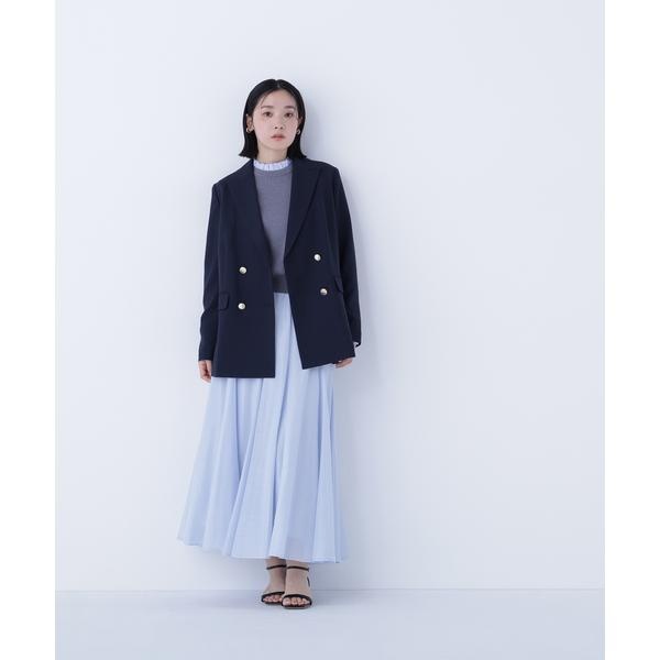 シャイニーシアーボイルスカート／ナチュラルビューティーベーシック（NATURAL BEAUTY BASIC）