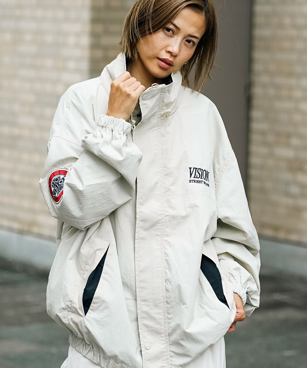 【VISION STREET WEAR】ロゴ刺繍 2WAY スケーターズジャケット／ビジョン（VISION）
