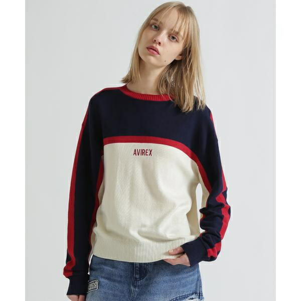 MULTI-TONE KNIT PULLOVER／アヴィレックス（AVIREX）