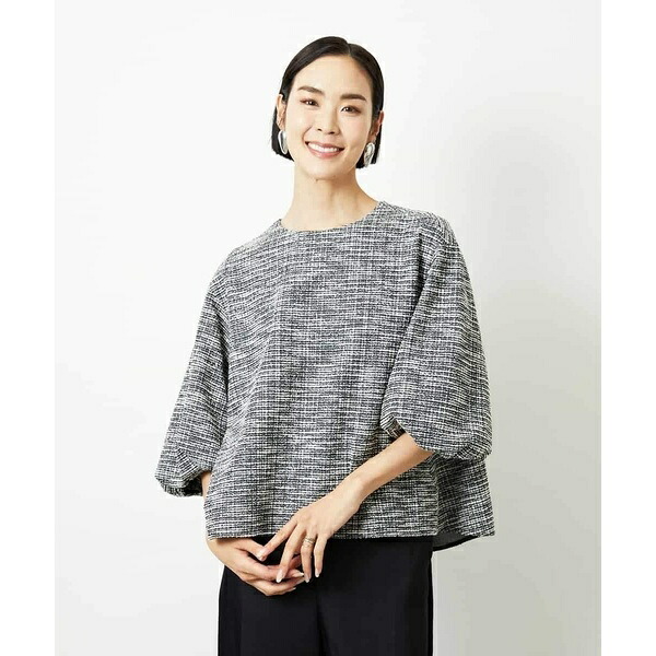 [小さいサイズ]ツィードライクプルオーバー／ミッシェルクラン（MICHEL KLEIN） 17,710円