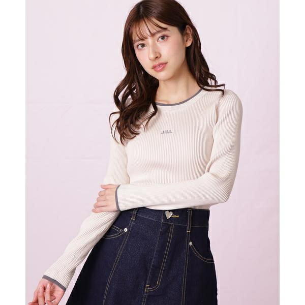 配色リブニット／ジル バイ ジル スチュアート（JILL by JILL STUART）