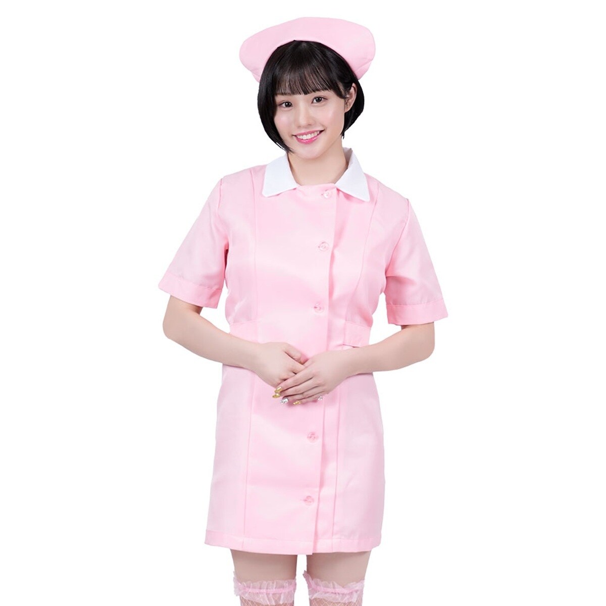 【 コスプレ 】 A＆T Collection パステル ピュア ナース 制服 ピンク L ／A＆TCollection（A＆TCollection）