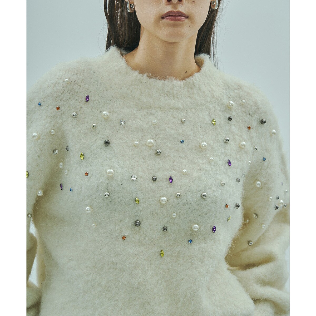 BIJOUX KNIT PULLOVER／ローズバッド（ROSE BUD）