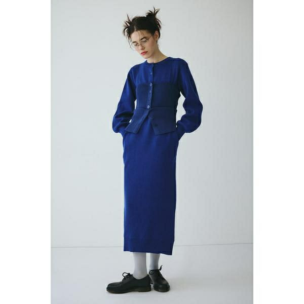 Layered knit dress／ヘリンドットサイ（HeRIN.CYE）