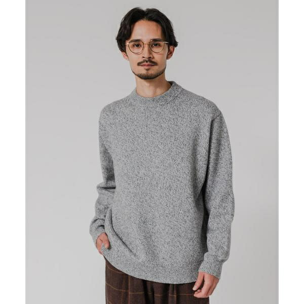MIX MOULINE CREW-NECK KNIT／アーバンリサーチ（URBAN RESEARCH）
