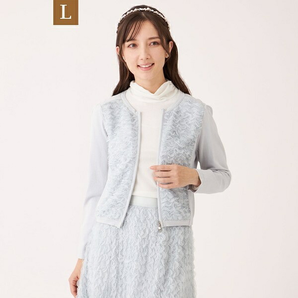 【L】フェザー刺しゅう コンビカーディガン／トゥービーシック（TO BE CHIC） 29,315円