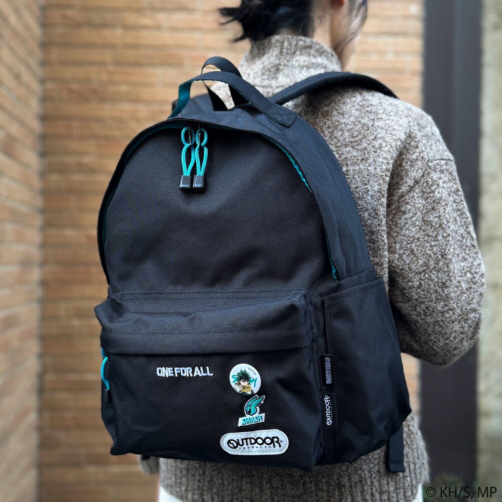 【僕のヒーローアカデミア×OUTDOOR PRODUCTS】缶バッチ付きリュック／アウトドアプロダクツ（OUTDOOR PRODUCTS）