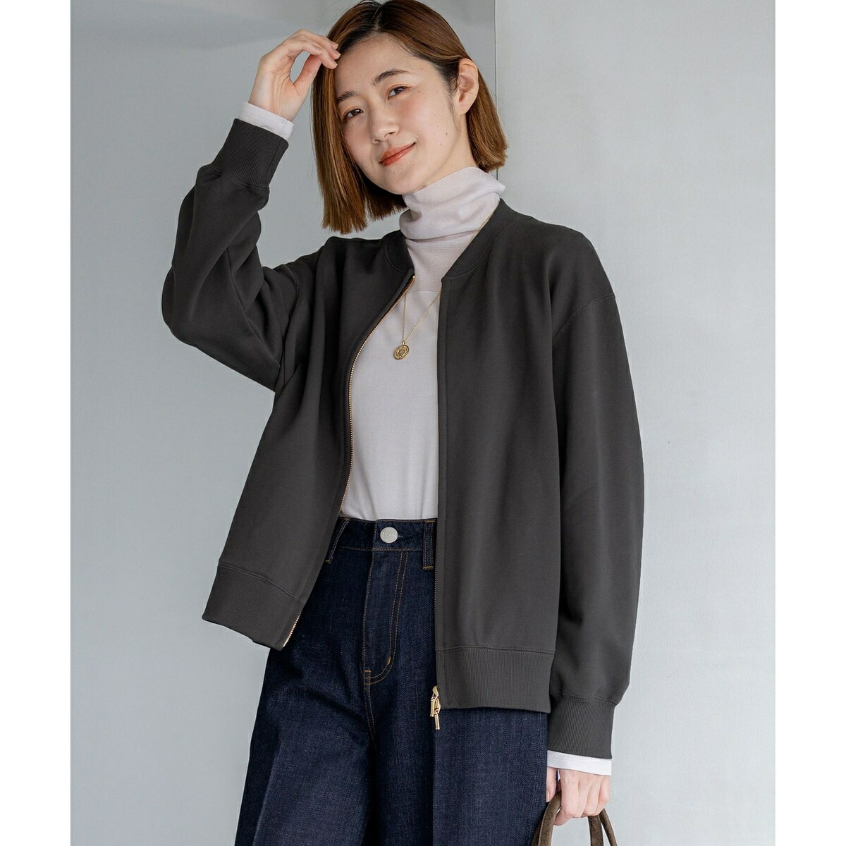 【WEB＆一部店舗限定】クリアコットンテリー ダブルジップ ブルゾン／23区（23KU） 10,418円